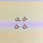 4個セット 日本製 5㎜ ヒキワ シルバー925 留め金具 silver エンドパーツ 引き輪 no.011