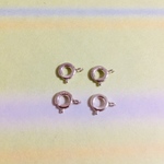 4個セット 日本製 6㎜ ヒキワ シルバー925 留め金具 silver エンドパーツ 引き輪 no.012