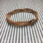 革のマジック編みブレスレット(本革)再販2