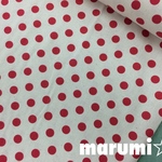110×50★シーチング★ドット柄★赤
