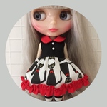 クロネコワンピース＆ニーハイソックス♡BLACK