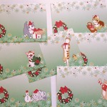 猫クリスマス一筆箋