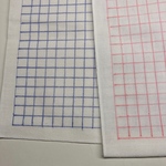 手書き1cm方眼さらし おふきんサイズ 2枚セット