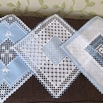 「furkawaさまオーダー品」ハーダンガー 刺繍のドイリー３枚組