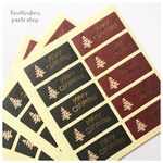 16㎜×43㎜ ラッピング ラッピングシール❤︎Merry Christmas（クリスマスツリー）❤︎ 3シート（30pcs）–340