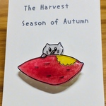 ねこのブローチautumnシリーズ  さつまいも
