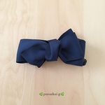 〜キレイめにもカジュアルにも〜⌘シンプルリボンバナナクリップ⌘ネイビー