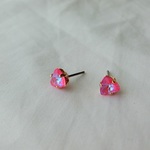 夕暮れに飛び立つフラミンゴのピアス