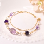 再販＊190＊アメトリンとアメジストの天然石ブレスレット