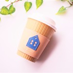 ナチュラルベージュ　可愛いおうちのカップスリーブ