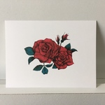 薔薇のメッセージカード