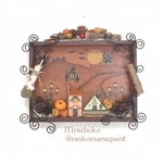 Halloween雑貨☆彡ハロウィン風景のインテリア雑貨☆彡壁掛け　プレゼント