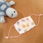 【再販】新生児mini赤ちゃんマスク♡カラフルウサギ🐰×ピンクドット