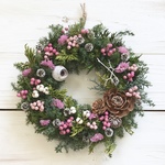 ピンク♡ピンクのクリスマスリース