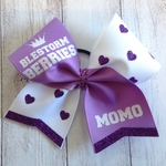 ハートラメチアリボン♡CHEER BOW名前チーム名