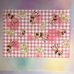   デザインペーパー♡A4サイズ  レトロアニマル  Bambi＆うさちゃん   上下左右可   10枚セット  