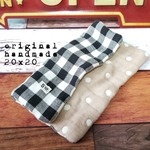 sale！８重ガーゼやわらかハンカチ*ブロックチェック