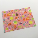 25×35 ランチマット☆女の子   いろいろネコたち