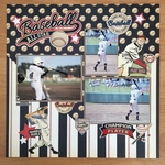 ＊SALE＊ スクラップブッキング  12インチ完成品   Baseball ALL STAR