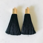 【L】Gold Cap Silk Tassels