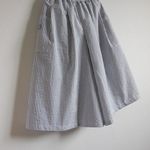 【ご予約品】ストライプギャザーパンツ　着丈65cm
