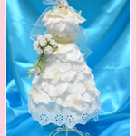 花びらウエディングドレスお人形☆プリザーブドフラワー