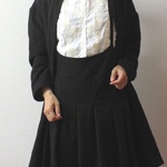 yoyorono様オーダー  大人のタックエプロンワンピース