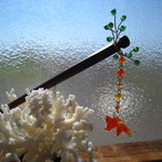金魚かんざし（カーネリアン使用）