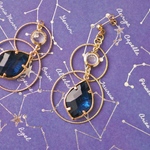 2つの恒星イヤリング ,ピアス