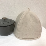 ♡オーダー品です♡【送料無料】ストウブ  ココハンS用  ナチュラルカラーの鍋カバー 鍋帽子 