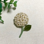 モリーフラワー ブローチ＊一輪の花