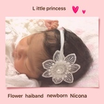 ＊新生児から使える＊フラワーbabyヘアバンド＊ニューボーンフォト＊ベビードレス＊セレモニードレス＊お宮参り＊出産祝い＊