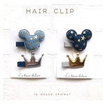 【NEW】ねずみヘアクリップセット