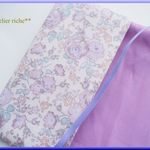 LIBERTY　Felicite　フェリシテ　J18A　ラベンダー系　手帳(A6サイズ対応)カバー&　文庫本サイズカバー　兼用タイプ◆ほぼ日手帳にも