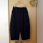 ボールパンツ　コットンリネンチノ　ネイビー