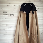 a.myu 新作☆MEN'Sカバーオール ベージュ×黒