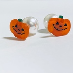 ハロウィン パールキャッチピアス