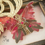 ステンドグラス風蝶バレッタ〜Vampire kiss〜（hair ornaments of Stained glass butterfly〜Vampire kiss〜）