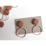 camel wood × matgold ring