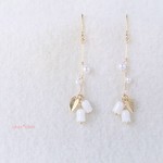 チューリップパールのピアス *金具変更可