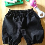 コーデュロイ かぼちゃパンツ ８０～９０  【ブラック】