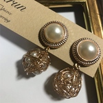 Harun❁﻿パール×パールボールピアス❁﻿イヤリング