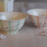 ストライプな夫婦茶碗