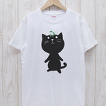 ニーテンゼロニャンTee　かえる（ホワイト） / RIT006-WH