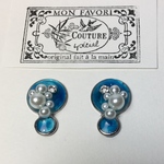 べっ甲とパールのアクアシリーズ【ブルー】