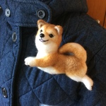 d様ご予約品（柴犬ブローチ）
