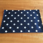 akito-airi 様 オーダー品 ✳︎お名前入り ランチョンマット 30×20 星柄ネイビー×生成り