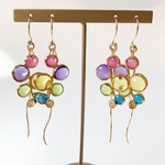 ぶどうみたい！？カラフルつぶつぶイヤリング/ピアス✩.*˚