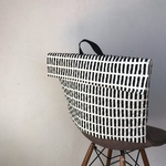 防災頭巾カバー 背もたれ付き  北欧柄　モノトーン　男女兼用　入学準備　男の子　女の子