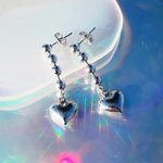 ハートボールシルバーピアス